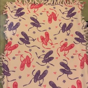 Pink Ballerina blanket 3ft by 4ft